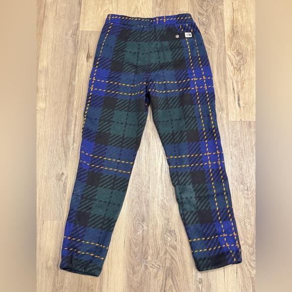 The North Face Men’s Small Blue and Yellow Plaid Garment Jogger - Picture 1 of 3